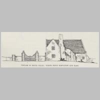 Baillie Scott, Cottage in South Wales, The Studio, vol.61,1914, p.137, north front elevation.jpg